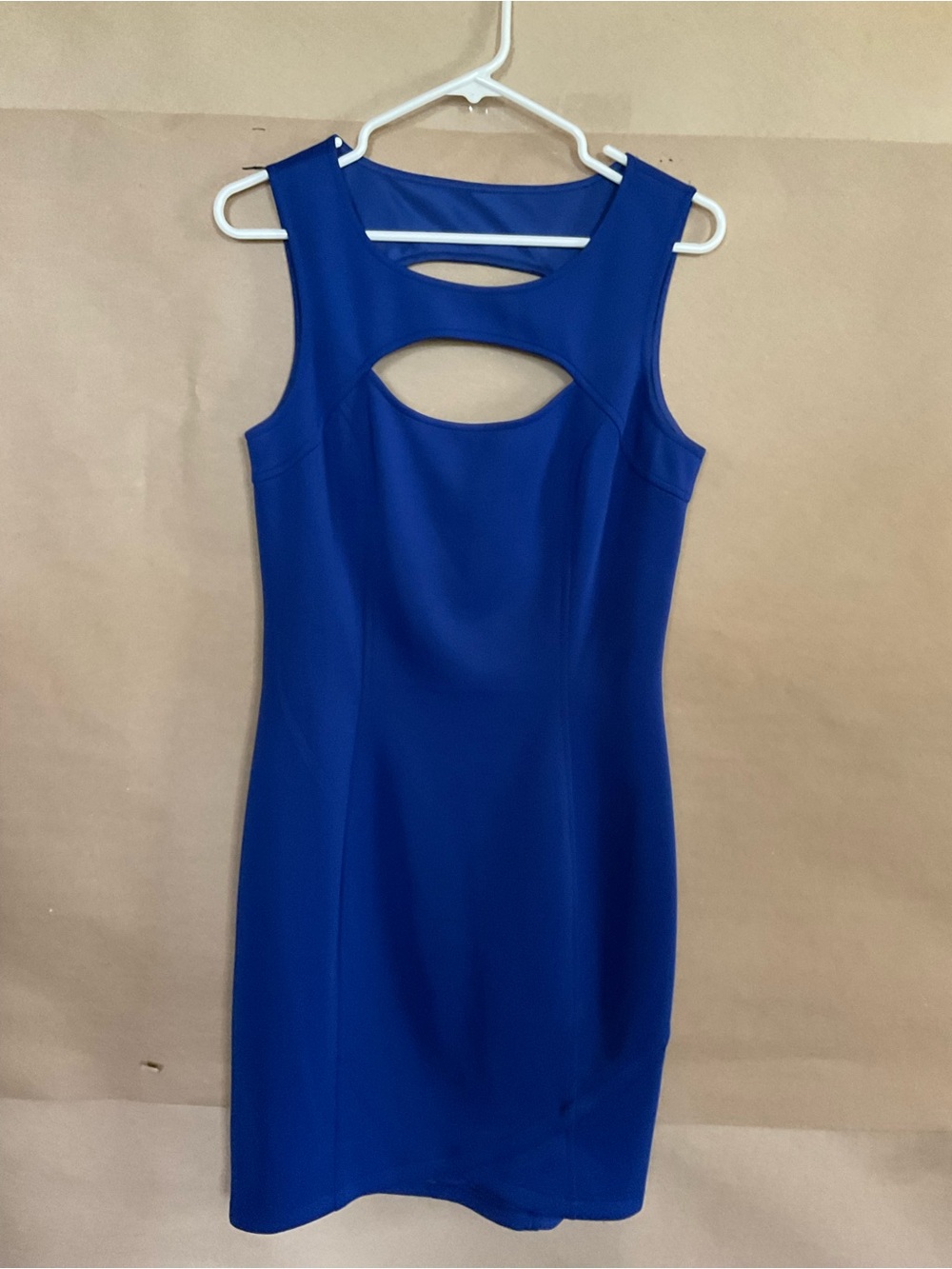 Guess Sleek Royal Blue Cutout Sheath Dress. Size 10